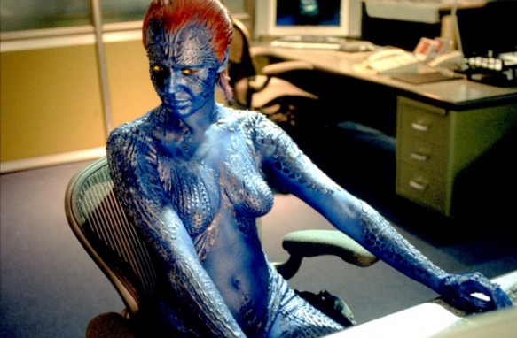 Rebecca Romijn-Stamos is feeling blue.