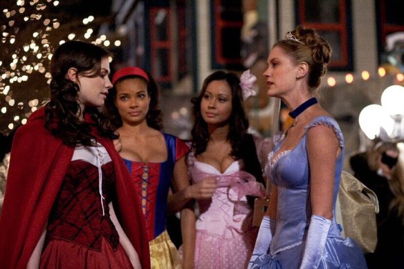 Four princesses discuss the Halloween tradition of slutty costumes.